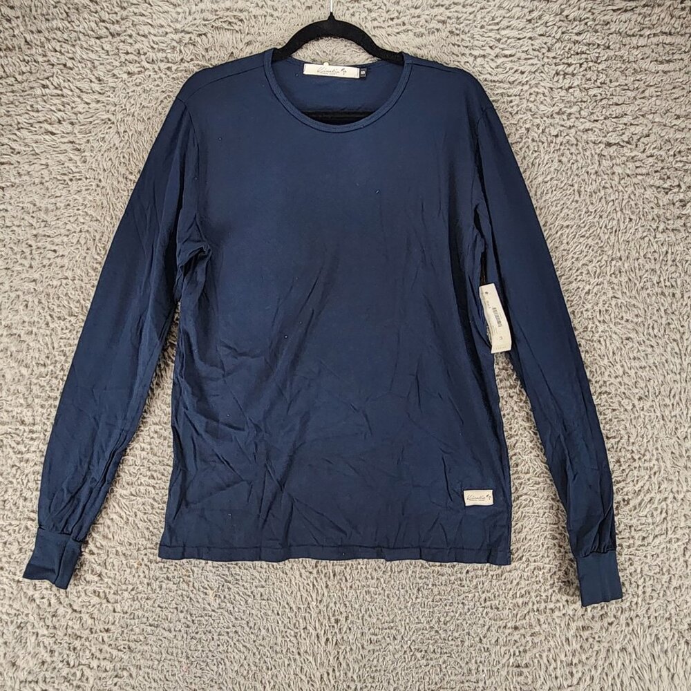 Kinetix Shirt Mens Small Blue Cotton Long Sleeve Tee *NWT*
